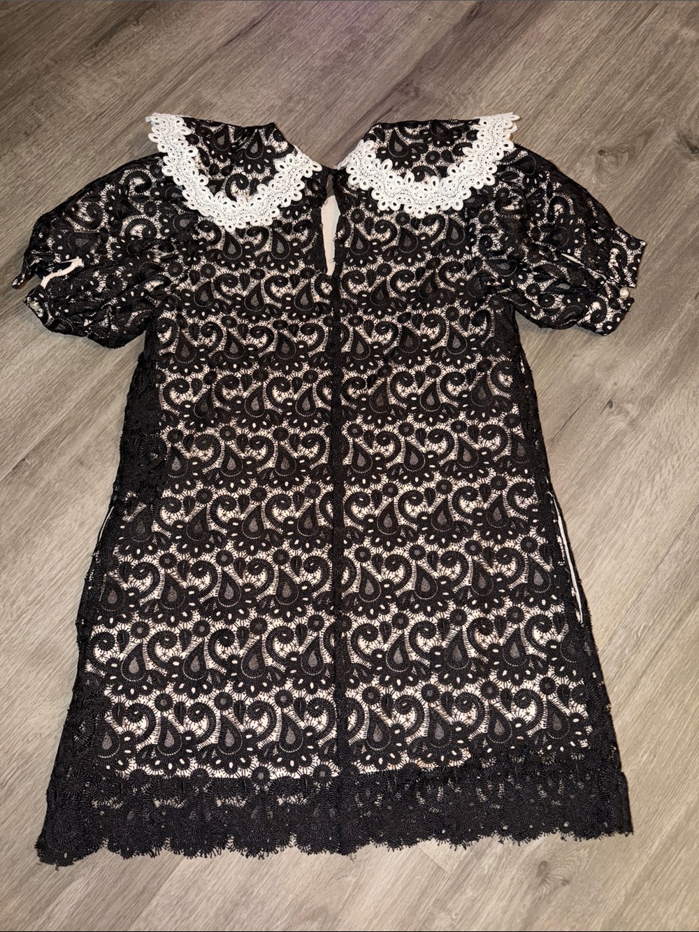 ❤️🔥Firm Price❤️🔥Maeve puff sleeve collared lace mini dress - Picture 13 of 14